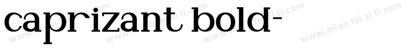 caprizant bold字体转换